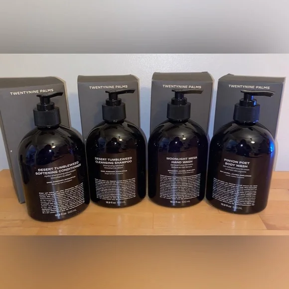 Twentynine Palms Shower Care Product Bundle Shampoo, Conditioner, Body/Hand Wash
